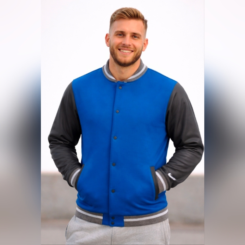 Nike Men's Team Royal Letterman Varsity Jacket Team Royale XL
